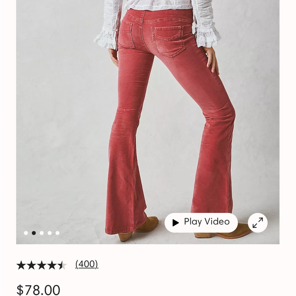Free People Pull On Corduroy Flare